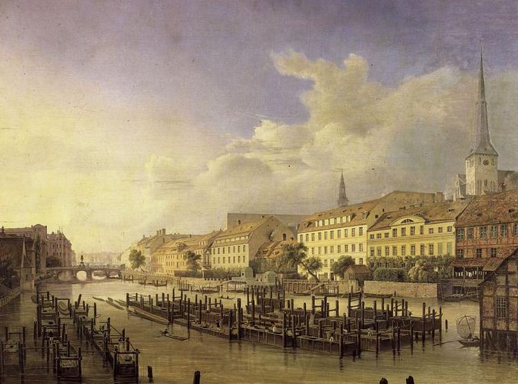 Johann Heinrich Hintze Berlin, Aussicht hinter dem Muhlendamm